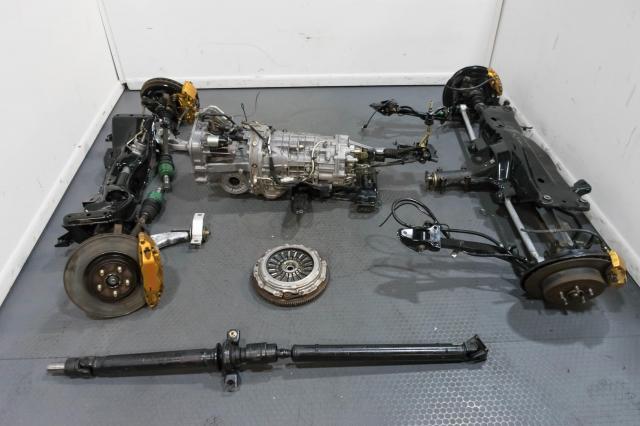 JDM Forester STi TY856WL7CC 2002-2007 FSTi 6-Speed Manual Transmission swap with Subframes, Control Arms, Clutch Assembly & Brembo Calipers for Sale