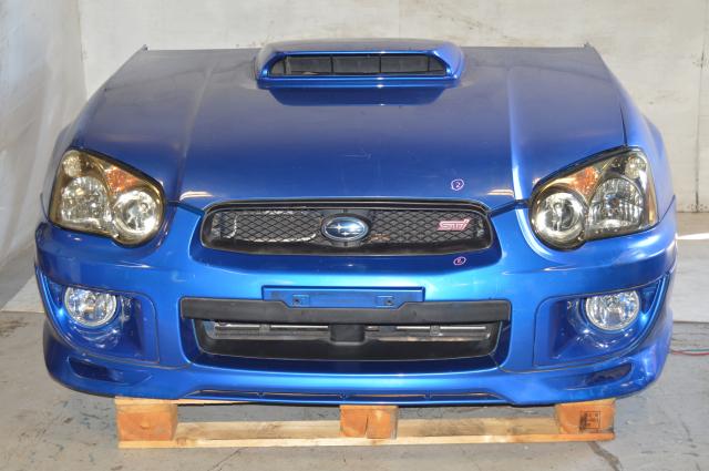 Version 8 Blobeye WRX STI World Rally Blue Nose Cut w/Front Lip, Fog Lights and HID Headlights