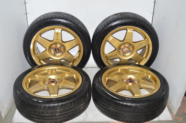 Speedline ST2 17x7 Wheels w/Center Caps ET48 Falken Tires