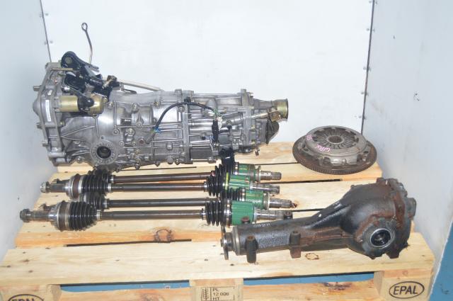 Used Subaru TY755VB4BA 5-Speed Transmission Replacement Package with 4.444 Rear Differential