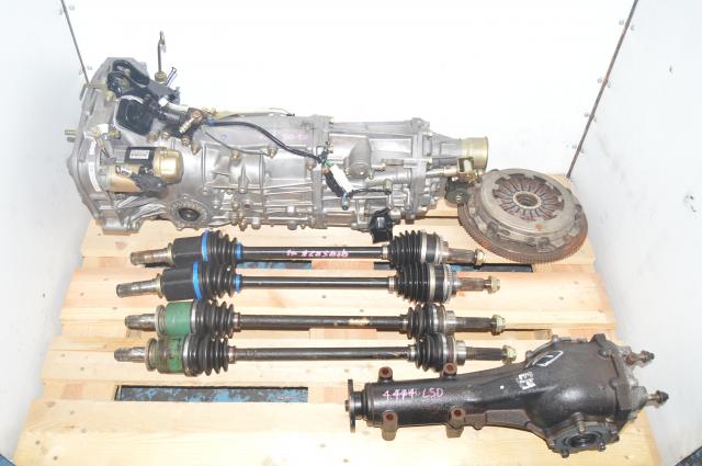 WRX 2002-2005 JDM 5 Speed Replacement Transmission with Rear 4.444 LSD Differential for Sale