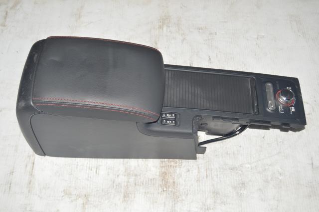 2015+ VA WRX STI Center Armrest, Cupholders, Heated Seat Switches, SI Drive in Black Leather