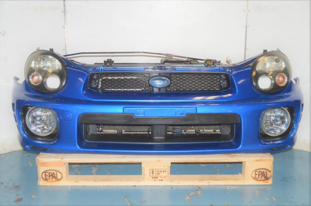 JDM WRX 2002-2003 Version 7 Front Bumper Cover, Rad Support, Headlights & Foglights for Sale