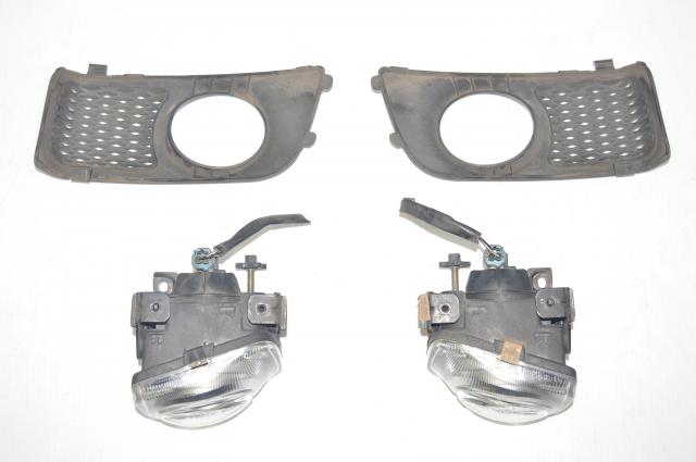 JDM Subaru Legacy BH5 BE5 Front Left & Right Foglights with Covers - Sedan (Zenki Style)