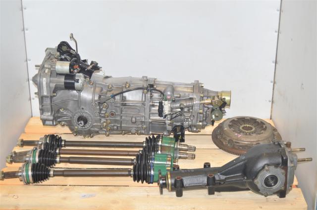 Used 5MT Subaru WRX 2002-2005 Transmission with 4.11 Rear Differential, Axles & Clutch Assembly for Sale