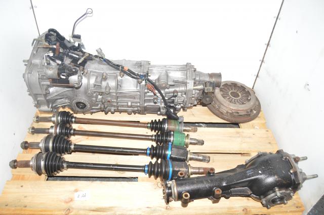 5 Speed WRX 2002-2005 Used Manual Transmission, Axles, Rear 4.444 Differential & Clutch for Sale