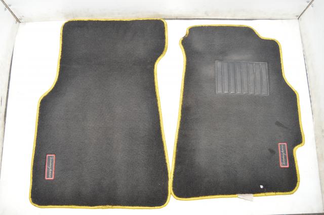 Tommy Kaira Rare Yellow Stitched Interior Carpets for GDA GDB 2002-2007 Impreza WRX & STI Models