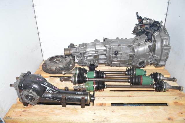 Used Subaru 5 Speed Manual Transmission with Rear 4.11 LSD, GD Axles & Pull-Type Clutch for Sale