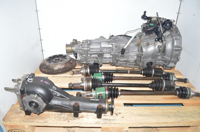 JDM Subaru WRX 2002-2005 Pull-Type 5MT with GD Axles, Clutch Assembly & Rear 4.444 Differential for Sale