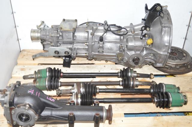 Used Subaru JDM 5 Speed Push-Type Transmission for Sale with GD Axles & 4.11 Rear Diff