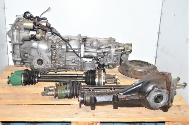 JDM WRX GD 2002-2005 5 Speed Manual Replacement Transmission with Axles, Rear Differential & Pull-Type Clutch Assembly
