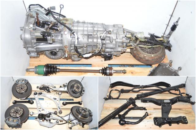 JDM Subaru Legacy Spec-B 6-Speed TY856WBDAA Manual Transmission Swap with Hubs, Calipers, Driveshaft, LGT Axles & Rear R180 Torsen Differential