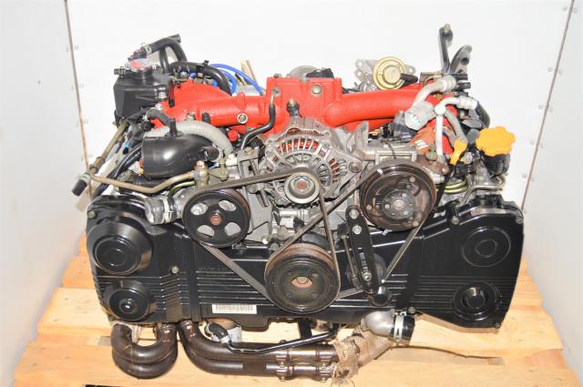 Used 2.5L DBW EJ255 Forester STi 2004-2007 DOHC Engine with Aftermarket Headers for Sale