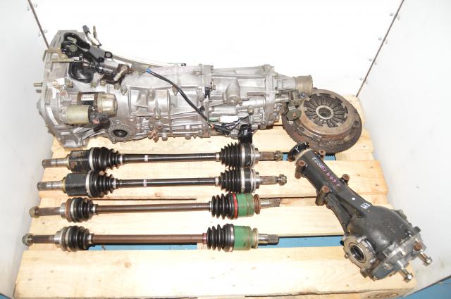 JDM WRX GD 2.0L 2002-2005 Replacement Manual Transmission Swap with Axles, Rear 4.444 LSD & Clutch Assembly