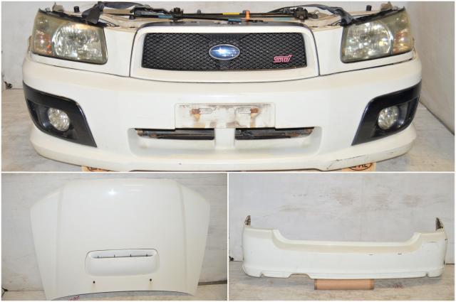 JDM  SG9 Subaru Forester STi Nose Cut, Front & Rear Bumper Cover, Headlights, Fenders & Sideskirts for Sale