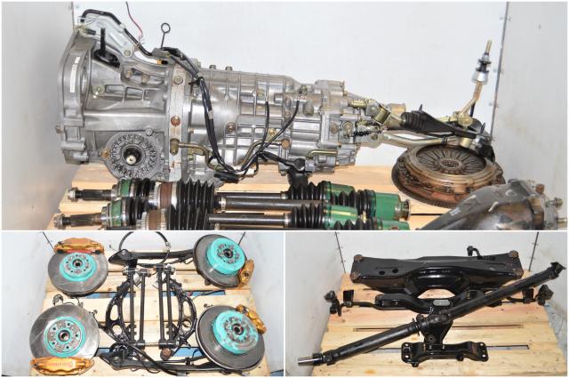 Used WRX STi 2002-2007 6-Speed Version 7 Transmission Swap with 5x100 Hubs, Brembos, Lateral Links & R180 Rear Diff