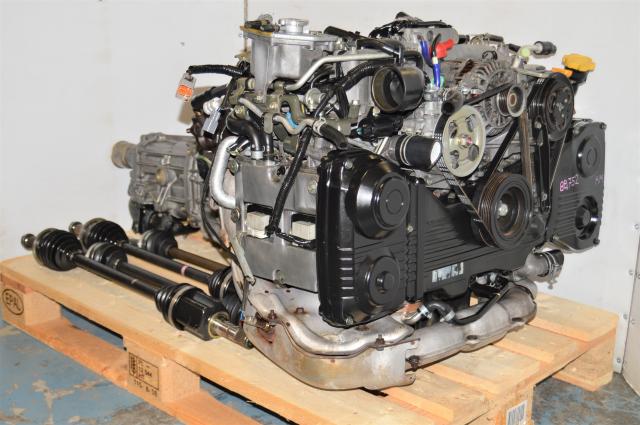 JDM Subaru WRX 2002-2005 EJ205 AVCS Engine with 5-Speed GDA Manual Transmission & Matching Rear 4.444 Differential