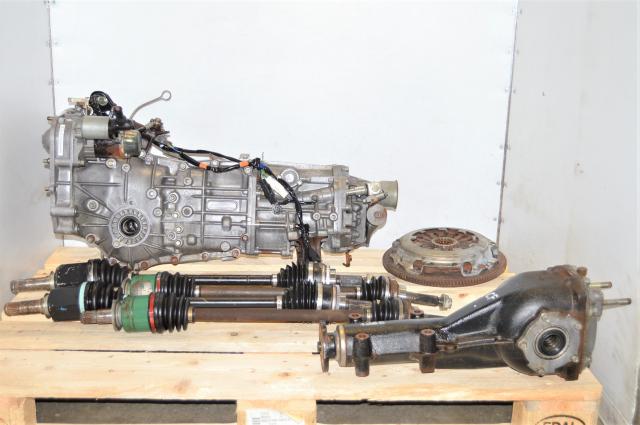 JDM WRX 2002-2005 5 Speed Manual Transmission with GDA Axles, Used Clutch & 4.444 Rear Diff