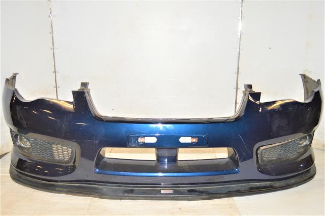 JDM Subaru Legacy BP9 Front Bumper Cover with OEM STi Lip & Spec-B Foglight Assembly & Mesh Inlets for Sale