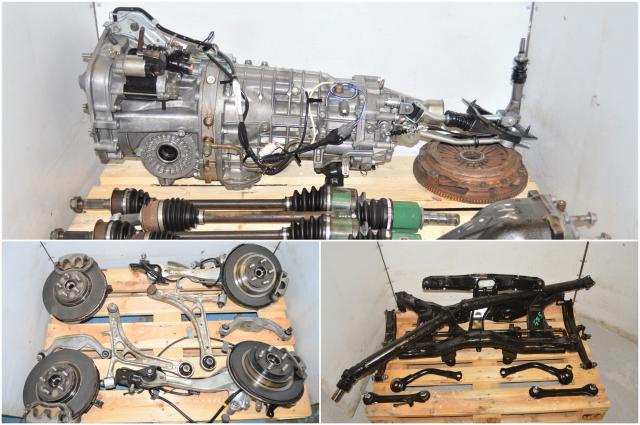 Used Subaru JDM Legacy Spec-B 6-Speed Transmission Swap with Rear Subframe, Axles, Brake Assembly, Control Arms & R180 Differential