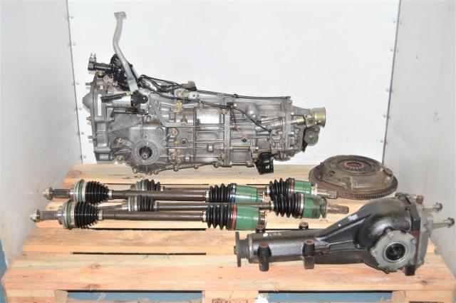 Used Subaru JDM Dual-Range Push-Type 5-Speed Manual with GDA Axles and Rear 4.11 Matching Differential