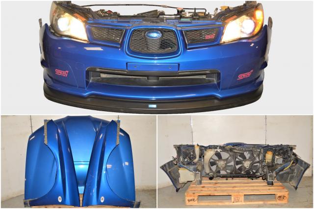 Used Hawkeye Version 9 WRB Front End Conversion with STi Front Lip, Fenders, Hood with Scoop, HID Headlights & Rad Support for Sale