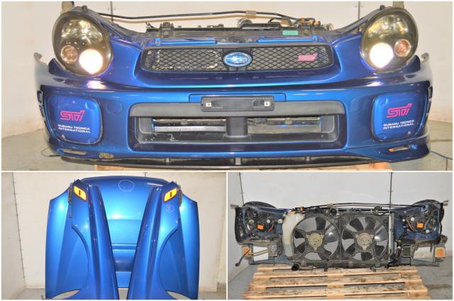 Used JDM Version 7 V Limited Bugeye WRB Front End Conversion with HID Headlights, Fenders with Sidemarkers, Rad Support, Hood & Front Bumper with Lip for Sale