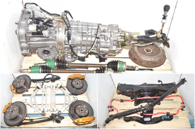 Used Subaru TY856WB7KA Version 8 02-07 5x114.3 6-Speed Transmission Package for Sale with Brembos, Hubs, Driveshaft, Axles & Rear Differential for Sale