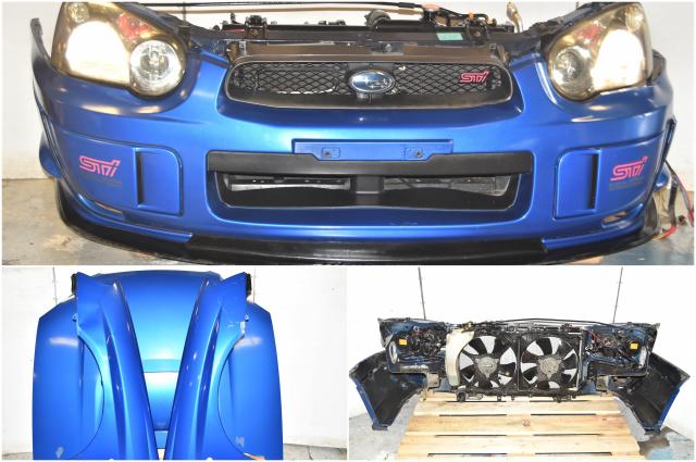 Used Version 8 STi WRB Front End Conversion with HID Headlights, Foglight Covers, Fenders, Hood, Rad Support & Lip