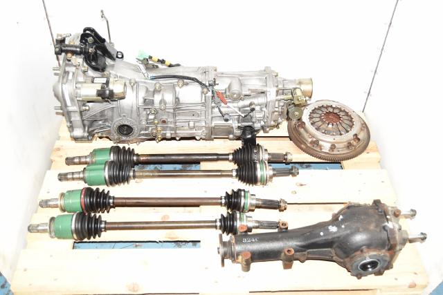 2006-2014 Replacement JDM 5-Sped Manual WRX Transmission with Matching 4.11 Rear Differential, GDA Axles & Used Clutch
