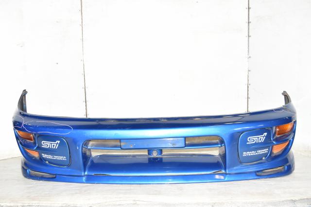 Used JDM Subaru WRB GC8 Front Bumper Cover for Sale with Foglight Covers & Front Corner Light Reflectors
