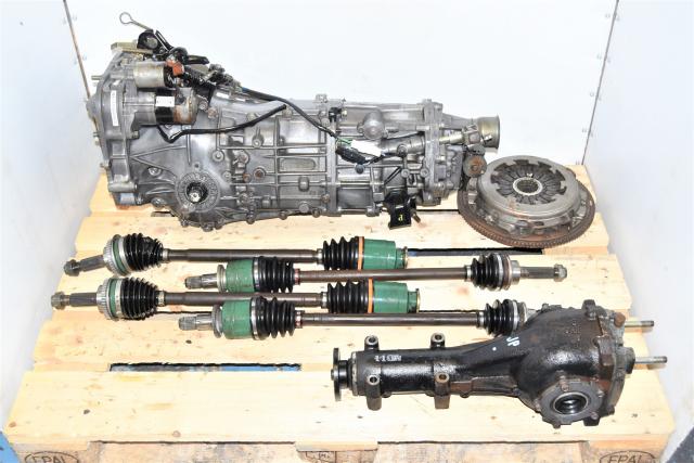 Pull Type JDM WRX 2002-2005 Replacement Manual 5 Speed Transmission for Sale with Axles, Clutch & Rear 4.11 Differential