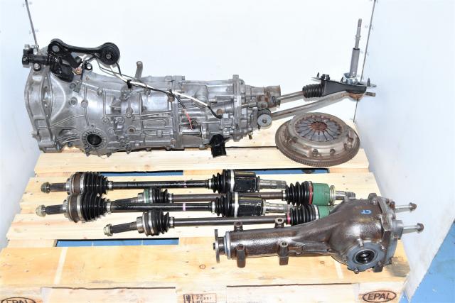 Used Impreza, Forester, Crosstrek 2013 Push Type USDM Replacement Transmission with Rear Differential, Axles & Clutch Assembly