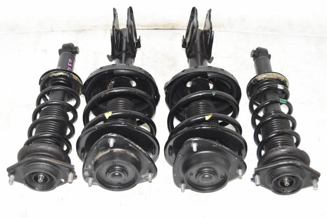 Used Subaru GH Replacement OEM 5x114.3 STi Black JDM Front & Rear Suspension Assembly for Sale