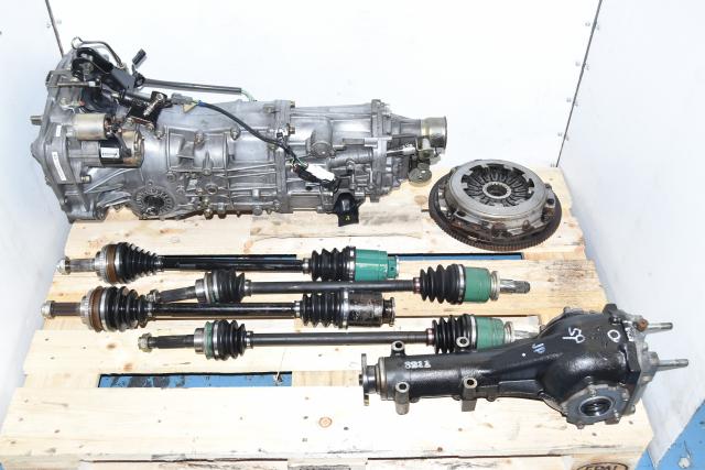Used JDM Replacement 5 Speed Manual Transmission with 4.11 Rear Differential, Axles with Flywheel & Pressure Plate