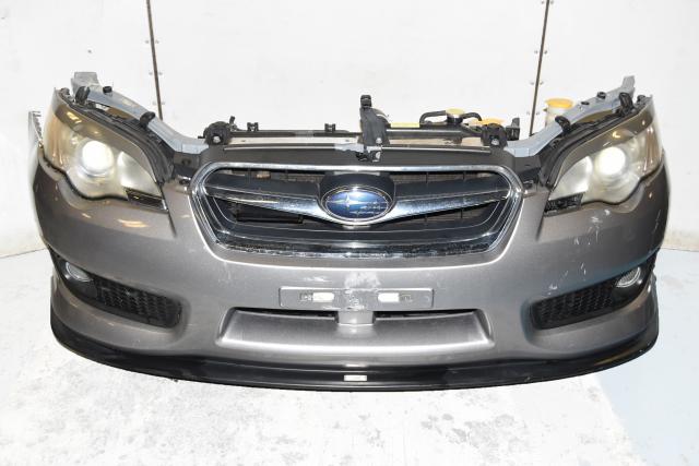 Used Subaru Legacy GT Spec-B GTB BP9 Rad Support with Bumper Cover, HID Headlights, Foglights with Mesh Style Bezels & JDM STi Lip