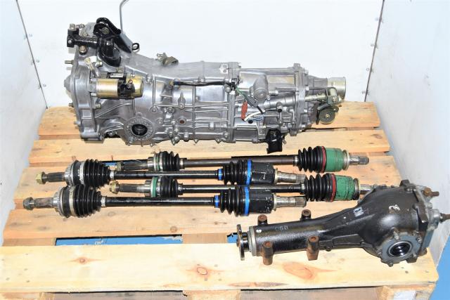 Used JDM WRX & LGT 4.444 5-Speed Transmission with Matching Rear LSD & Axles for Sale 06+