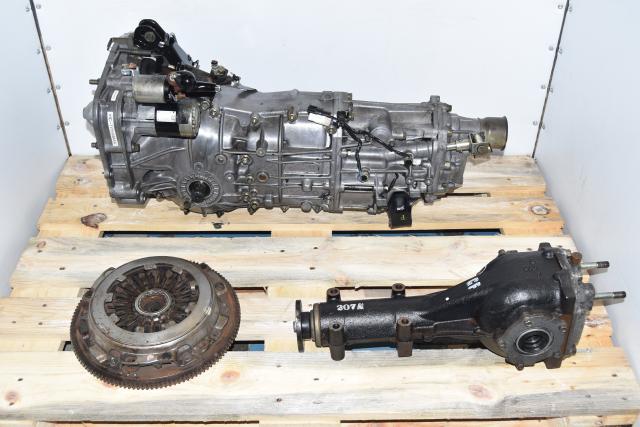 Used Subaru 5-Speed WRX Manual Transmission with Flywheel, Pressure Plate & Rear 4.444 Matching Differential 