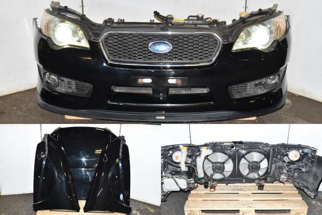 Used JDM Subaru LGT Spec-B 05-09 STi Nose Cut Conversion with Side Skirts, Bumper Covers, Hood & HID Headlights