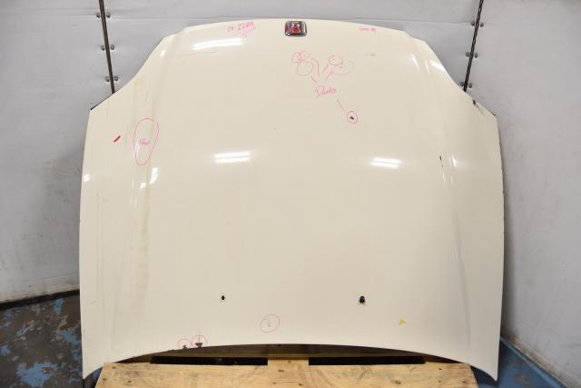 Used JDM Honda Civic 1999 OEM White Hood Assembly for Sale