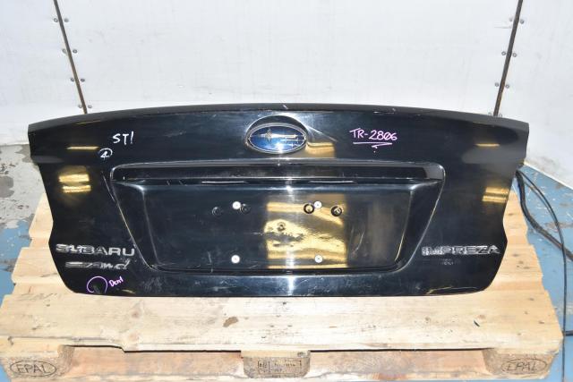 Used JDM Subaru VA 2015-2021 Replacement Wingless Impreza WRX Black Trunk Lid Assembly