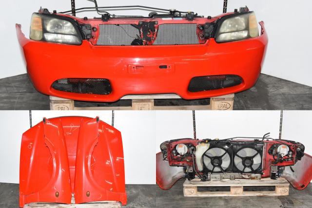 Used JDM Subaru Legacy BE5 Blitzen Euro Style Nose Cut with Headlights, Hood, Fenders, Radiator Support & Sideskirts for Sale