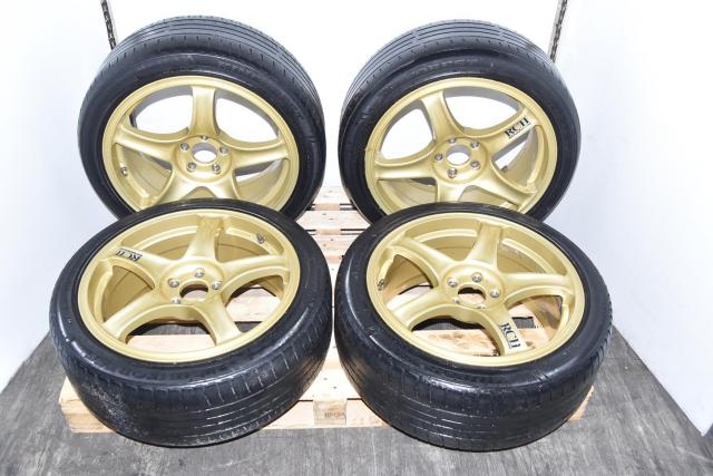 Used JDM Subaru 5x100 RCII Advan Racing 17x7.5JJ Replacement Mags for Sale +48 Offset