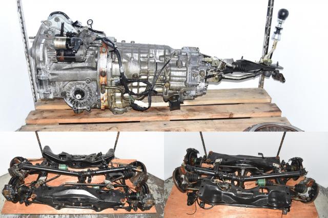 Used JDM TY856WB1CA Replacement 6-Speed GGB Wagon STi Transmission with 5x100 4 Pot / 2 Pot Brake Kit, Rear R180 Differential, Driveshaft, Axles & Driveshaft for Sale