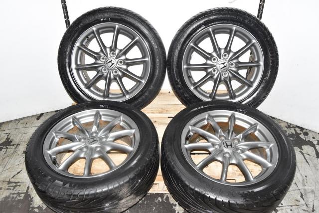 JDM Odyssey 5x114.3 Enkei 17x7JJ OEM Mags with 55 Offset & 215/55R17 Tires
