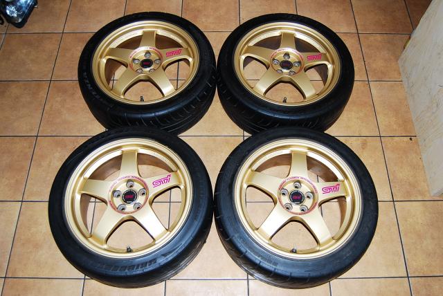 JDM Impreza WRX STI Prodrive Wagon 5x100 Rays STI RS-Zero wheels 17x7.5 JJ 17